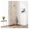 TEMKIN Coat Rack Stand Stand Hat Rack Wooden Coat Rack Free Standing Coat Tree with 3 Sections 8 Hooks Modern Coat Jackets Hanger for Bedroom Hallway Entryway Coat Rack (Color : Natural) view 1