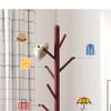 TEMKIN Coat Rack Stand Stand Hat Rack Wooden Coat Rack Free Standing Coat Tree with 3 Sections 8 Hooks Modern Coat Jackets Hanger for Bedroom Hallway Entryway Coat Rack (Color : Natural) view 4