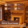 Avana Fireplace Mantle - Natural Fireplace Mantles Wood - Mounted Mantles for Over Fireplace - Handcrafted Fireplace Wood Mantel - Wood Mantels for Fireplace (Rustic Natural, 72 X 8 X 3) view 4