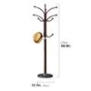 TEMKIN Coat Rack Stand 175cm Coat Rack Floor-standing Hanger Bedroom Hanger Creative Living Room Iron Coat Hat Rack Simple Vertical Hanger For Clothes Suits Scarves Handbags Umbrella Coat (Color : C) view 2