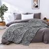 Vessia Zebra Printed Twin Blanket for Couch,Bed,Sofa, Soft Cozy Black and White Zebra Pattern Bed Blanket for Kids Adults Women, Lightweight Comfy Animal Flannel Home Decor for All Season view 3