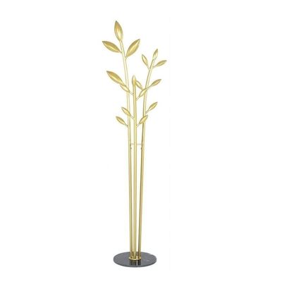 Coat Rack Free Standing Metal Coat Rack Multi-Pole Floor-to-Ceiling Hanging Rack for Living Room Bedroom Hall Coat Stand Coat Tree (Color : Gold Black)