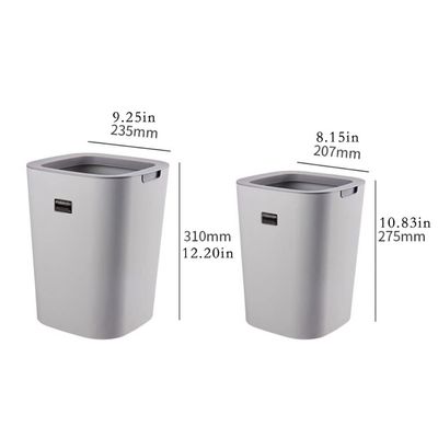 Trash Can Kitchen Garbage Bin Living Room Trash Can Creative Pressure Ring Trash Can Household Plastic Bedroom Office Simple No Cover Garbage Cans Kitchen Trash Can Garbage can ( Color : Green , Size