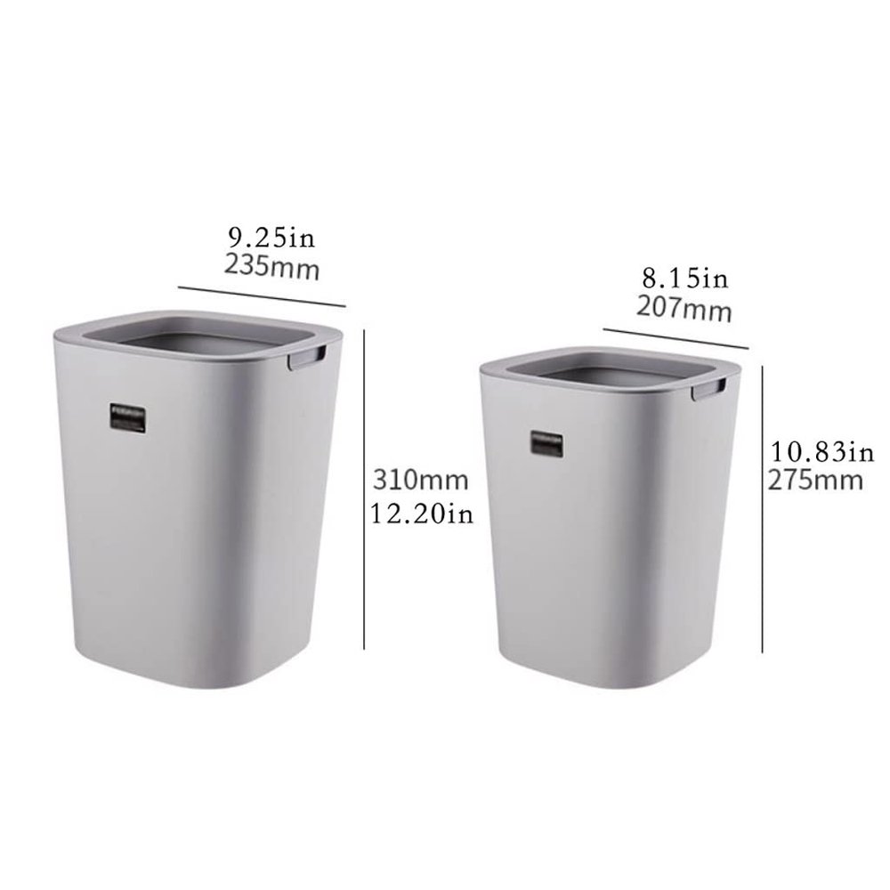 Trash Can Kitchen Garbage Bin Living Room Trash Can Creative Pressure Ring Trash Can Household Plastic Bedroom Office Simple No Cover Garbage Cans Kitchen Trash Can Garbage can ( Color : Green , Size