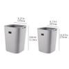 Trash Can Kitchen Garbage Bin Living Room Trash Can Creative Pressure Ring Trash Can Household Plastic Bedroom Office Simple No Cover Garbage Cans Kitchen Trash Can Garbage can ( Color : Green , Size view 1