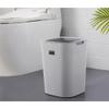 Trash Can Kitchen Garbage Bin Living Room Trash Can Creative Pressure Ring Trash Can Household Plastic Bedroom Office Simple No Cover Garbage Cans Kitchen Trash Can Garbage can ( Color : Green , Size view 2