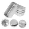 BESTOYARD 8 Pcs Cake Tin Bread Tin Aluminum Bread Pans Baking Bread Toast Baking Supplies Baking Pan Baking Bread Mold Toast for Baking Rectangular Tray Toaster Paper Cups Loaf French Oven view 2