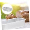 BESTOYARD 8 Pcs Cake Tin Bread Tin Aluminum Bread Pans Baking Bread Toast Baking Supplies Baking Pan Baking Bread Mold Toast for Baking Rectangular Tray Toaster Paper Cups Loaf French Oven view 3