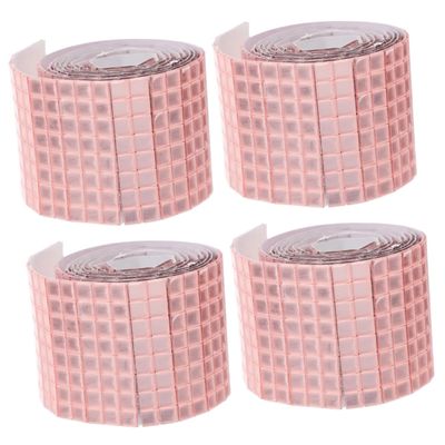 NUOBESTY 4rolls Sticky Mirror Wall Decal Self Adhesive Mirror Stickers for Decor Acrylic Tiles Easy to Stick Wall Decorations