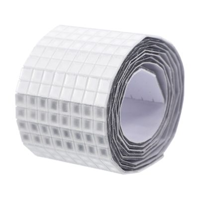 NUOBESTY 2rolls Self-Adhesive Square Mirror Mosaic Sticker Acrylic Mosaic Wall Decal Tile Sticker for Home Decor