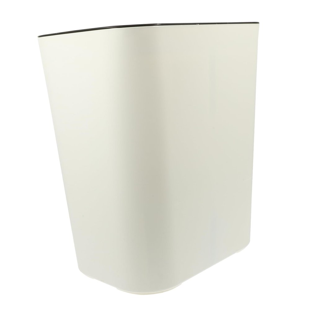 Zerodeko Waste Basket Dual Compartment Large Trash Can Lid White Ideal for Kitchen Bathroom