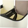 Zerodeko Waste Basket Dual Compartment Large Trash Can Lid White Ideal for Kitchen Bathroom view 4