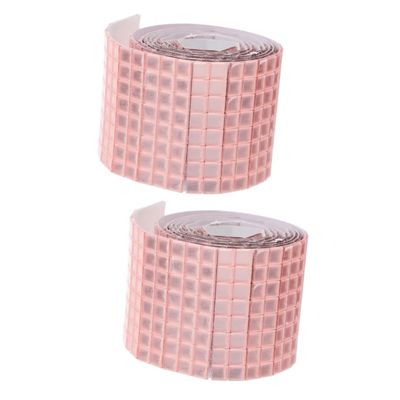 NUOBESTY 2rolls Acrylic Mirror Wall Stickers Self-Adhesive Decorative Tiles for Home Square Easy to Install for Bedroom Kitchen and Bathroom