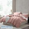 Nestl Blush Pink California King Duvet Cover Sets - Soft Prewashed Cal King Duvet Cover, 3 Piece, with Zipper Closure, 1 Duvet Cover 104x98 inches and 2 Pillow Shams view 2