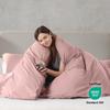 Nestl Blush Pink California King Duvet Cover Sets - Soft Prewashed Cal King Duvet Cover, 3 Piece, with Zipper Closure, 1 Duvet Cover 104x98 inches and 2 Pillow Shams view 3