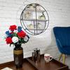 Admired by Nature 2 pcs 24 Stem Artificial Flowers Roses Carnation Mixed Bush Spring Faux Flower Indoor Wedding Home Decor, Cemetery Decorations for Grave, Red, White, Blue view 2