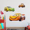 Wall Decal Pack Cartoon Cars 3X Peel & Stick Wall Decor Stickers for Kids Playrooms Bedrooms Nursuries & More view 1