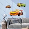 Wall Decal Pack Cartoon Cars 3X Peel & Stick Wall Decor Stickers for Kids Playrooms Bedrooms Nursuries & More view 2