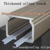 Aluminum Ceiling Curtain Track 1.6-19.7ft, Heavy Aluminum Curtain Track, Ceiling Or Wall Mount Curtain Tracks System, Room Divider, Used for Bathroom, Bedroom, and Room Partitions (Color : White, Si view 2