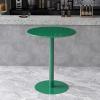 Green Modern Round TablesCounter Height Coffee Table Bar Table Metal Cocktail Table Bistro Table Pub TablesSmall Side Table Accent Table for Outdoor or Indoor (Size : 40x40x72cm) view 1