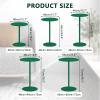 Green Modern Round TablesCounter Height Coffee Table Bar Table Metal Cocktail Table Bistro Table Pub TablesSmall Side Table Accent Table for Outdoor or Indoor (Size : 40x40x72cm) view 2
