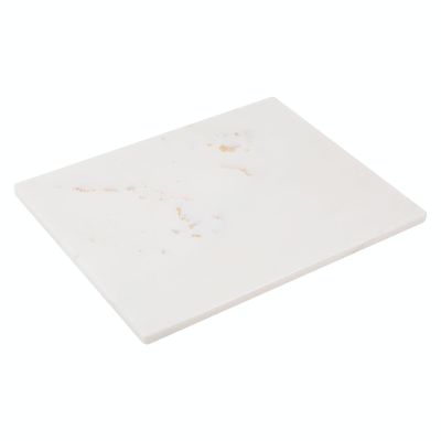 Adolif Marble Cutting Board, Large Marble Slab Pastry Board With Non-Slip Feet For Baking, Cheese, Charcuterie, Chocolate, 16x20 Inch