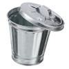 Cabilock Small Wastebasket Mini Tin Garbage Can Desk Waste Container Flower Pot Bin view 1