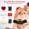 LIFELUM Valentines Gifts for Women Luxury Gifts Heart Preserved Roses in a Box with Bracelet,Gift for Mom,Real Eternal Rose Anniversary Set Gift for Her view 2