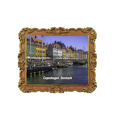 Copenhagen Denmark Refrigerator Magnet 3D Travel Souvenir Fridge Decoration Magnetic Sticker Craft Collection