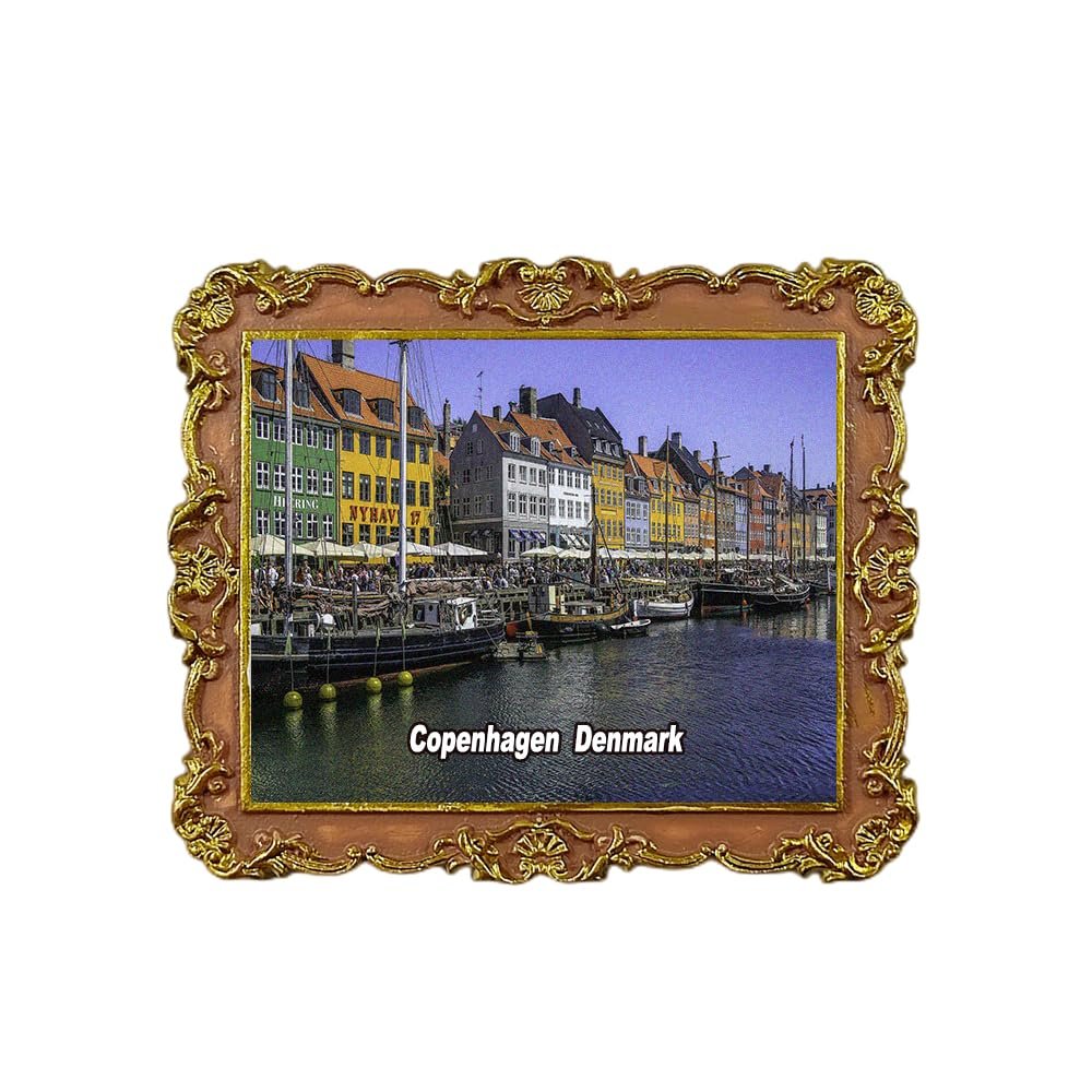 Copenhagen Denmark Refrigerator Magnet 3D Travel Souvenir Fridge Decoration Magnetic Sticker Craft Collection
