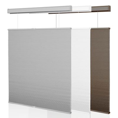 BERISSA Top Down Bottom Up Cellular Shades Light Filtering Honeycomb Blinds Easy Install Blackout Cellular Blinds for Window.Gray.29 W x 36" H