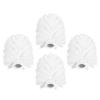 Healvian Toilet Brush Head Replacement 4 Pack 3.54 Inch White Round Brush Heads for Toilet Bowl Cleaning Bathroom Accessories view 1