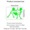 Luminous Sticker 3 Pcs Creative Fun Glow-in-The-Dark Wall Stickers, Switch Stickers, Living Room Decoration Wall Stickers, Self-Adhesive Wall Stickers Label Stickers view 2