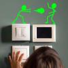 Luminous Sticker 3 Pcs Creative Fun Glow-in-The-Dark Wall Stickers, Switch Stickers, Living Room Decoration Wall Stickers, Self-Adhesive Wall Stickers Label Stickers view 3