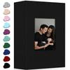 Ejblfe Photo Album 4x6,Linen Cover Slide-in Photo Album Book Can Holds 300 4x6 Photos with 50 Black Sheets for Family,Wedding,Baby and Holiday Pictures (Black) view 1