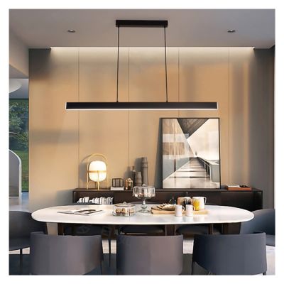 LED Modern Chandelier Lamp, Led Long Modern Pendant Light Simple Style Droplight Compatible with Dining Room Restaurant Decoration Long Hanging Lamp Lighting Fixture,Modern LED Chandelier ,pendant