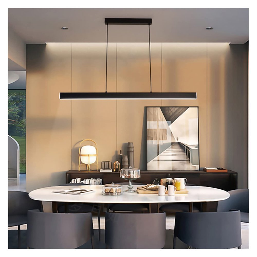 LED Modern Chandelier Lamp, Led Long Modern Pendant Light Simple Style Droplight Compatible with Dining Room Restaurant Decoration Long Hanging Lamp Lighting Fixture,Modern LED Chandelier ,pendant