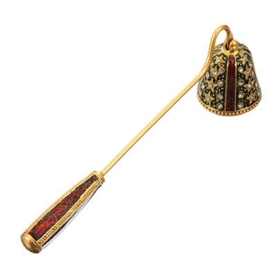 FUNOMOCYA Star Design Rhinestone Candle Snuffer Zinc Alloy Extinguisher Tool for Wick Extinguishing Present for Candle Lovers Decor Accessory