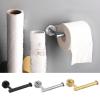 cdar Paper Towel Holder Thickened Self Adhesive Wall-Mounted Stainless Great Load Bearing Paper Towel Organizer Towel Holder Kitchen Bathroom Supplies Black view 2