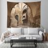 Loccor Jerusalem Old City Street Tapestry 179''x98'' Hidden Passageway Stone Arch and Stairway Street Stone Wall in Israel Tapestry for Home Bedroom Living Room Wall Hanging Decor view 4