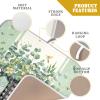 Eucalyptus Dish Drying Mat for Kitchen Counter, 16x18 Inch Spring Green Leaves Flower Plaid Vase Microfiber Dish Drainer Rack Mats Absorbent Reversible Dishes Pad view 4