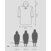 JUSHZ Bath Towels Large Bath Sheets Towels for Adults Bath Towel for Bathroom Soft Bathrobe Long Sleeve Hooded Autumn Winter (105x80cm,Grey) view 3