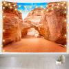 CORFOTO 59x39 Inch Utah Arches National Park Tapestry Wall Hanging Famous Sand Dune Arch Scenery Background for Kids Adults Bedroom Apartment Dining Room Decor Living Room Wall Hanging view 2
