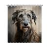Ganshan Bi Funny Irish Wolfhound Dog Shower Curtain for Bathroom Home Decor Dog Puppy Pet Animal Print Bath Curtains with 12 Hooks 72x80 Inch Style 7 view 1