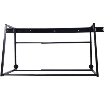 CuisinSmart Rolling Tire Rack Adjustable Garage Wall Multi Tire Rack Storage Tire Stand Protective Cover Black 64.5x28x28 inch