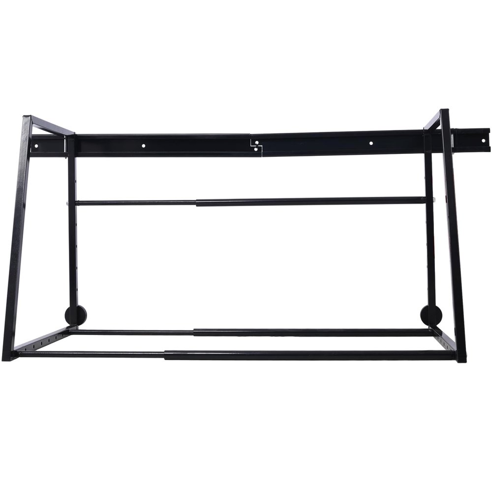 CuisinSmart Rolling Tire Rack Adjustable Garage Wall Multi Tire Rack Storage Tire Stand Protective Cover Black 64.5x28x28 inch
