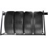 CuisinSmart Rolling Tire Rack Adjustable Garage Wall Multi Tire Rack Storage Tire Stand Protective Cover Black 64.5x28x28 inch view 3