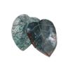 KatLin 1PC Natural Crystal Leaves Carving Moss Agate Family Decoration Sculpture Energy Health Green Gem Gift DIY Pendant Gemstone Ornaments view 2