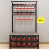 Exquisite Clothes Rail Rack Shoe Bench Coat Stand Rack Hangers With Bench And 10 Hooks Entryway Coat Racks Shoe Bench Industrial Entryway Home Furniture Storage Shelf Organizer Accent Furnit view 4