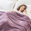Berkshire Blanket Classic Extra-Fluffy Plush Blanket Queen Size, Soft Fuzzy Fluffy Long Hair Blanket for Couch Sofa Bed, Plum Smoke, 90x90 Inches view 2